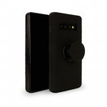 Wholesale Galaxy S10 Pop Up Grip Stand Hybrid Case (Black)